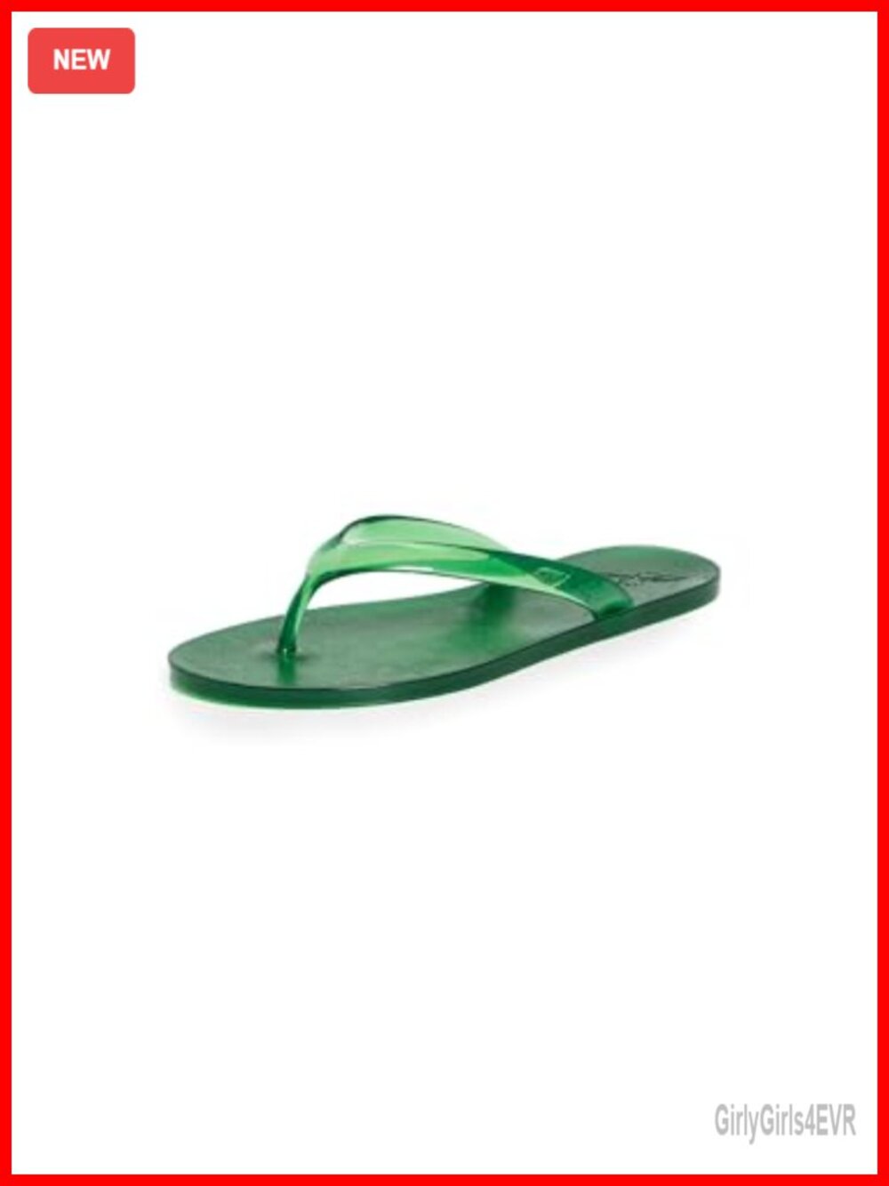 Jelly Flip Flops Women's Sandals Casual Open Toe Slip On Natural Rubber